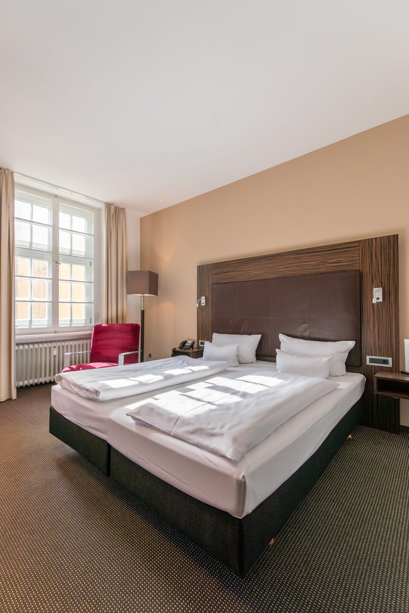 Das Bett im Doppelzimmer M