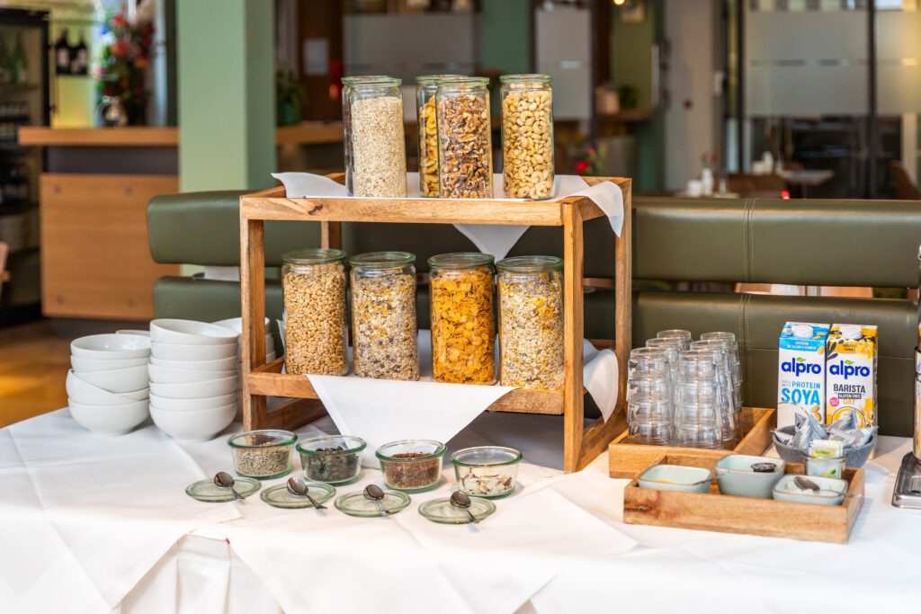 Müsli beim Frühstück