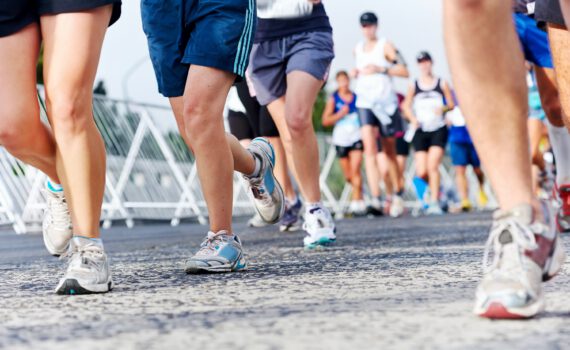 Läufer beim Marathon in Regensburg