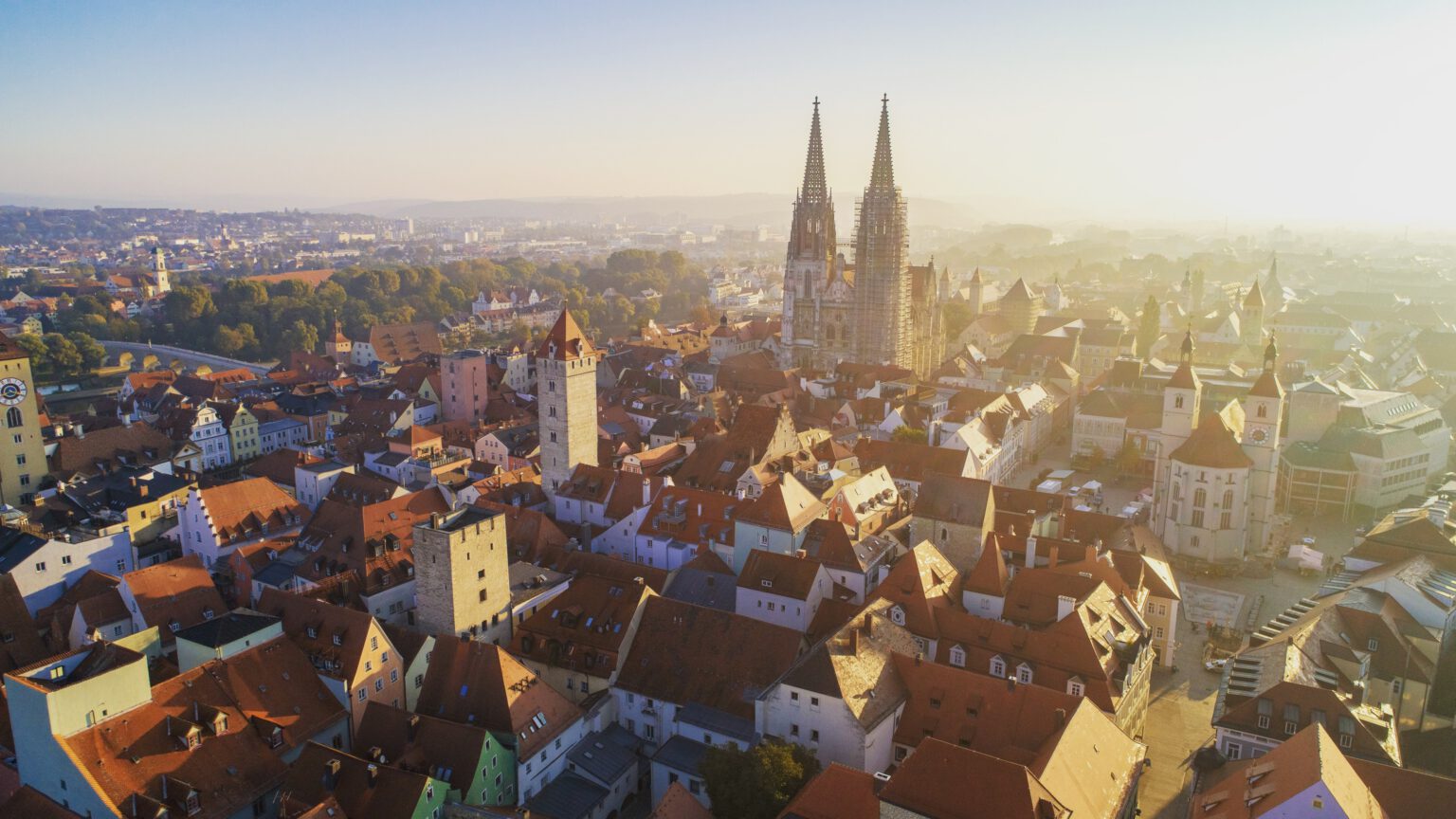 Regensburg aus der Vogelperspektive